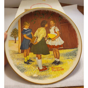 Vintage 1978 Missing Tooth Gorham‎ Norman Rockwell Collectible Plate with COA